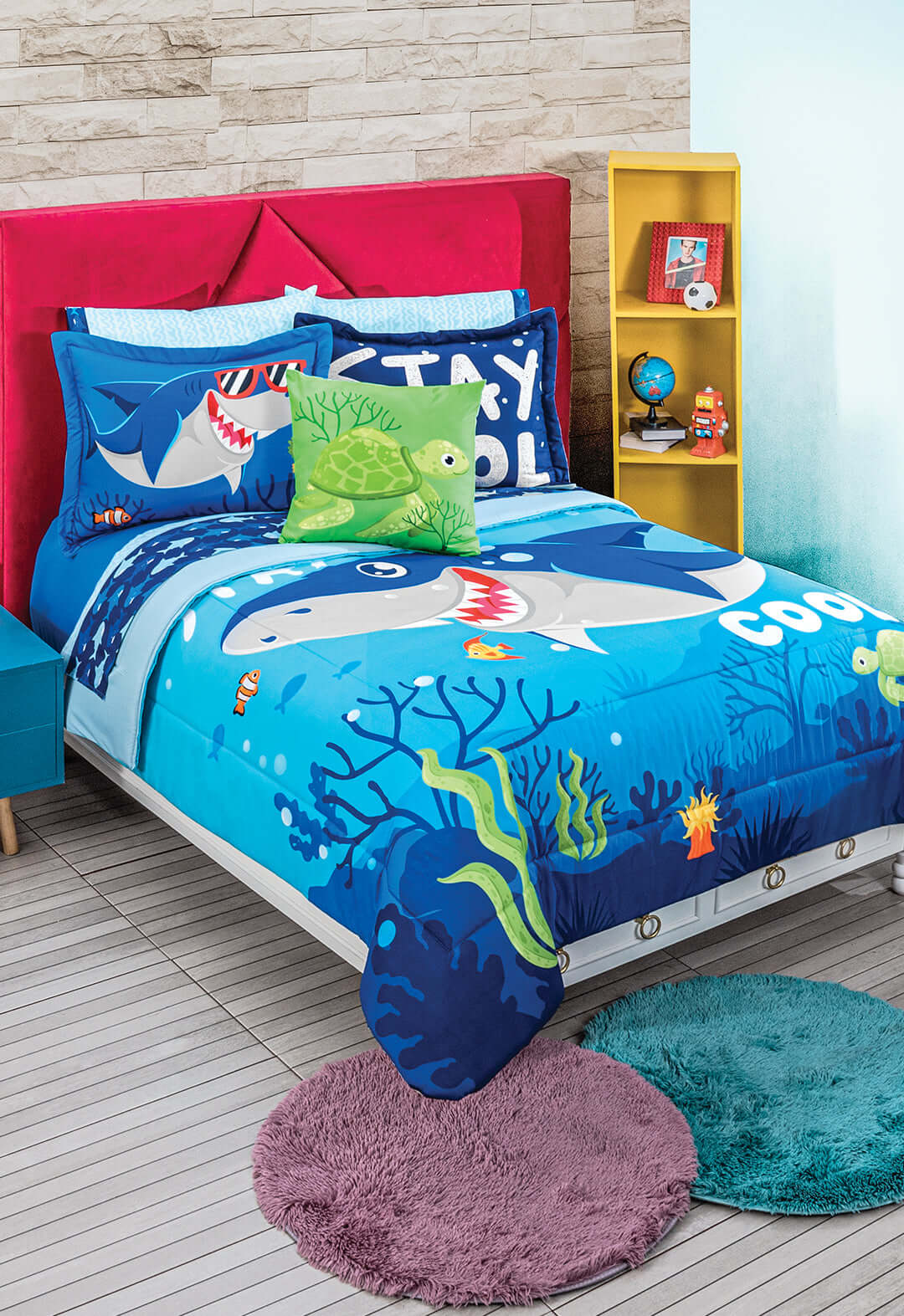 twin shark bed sheets queen