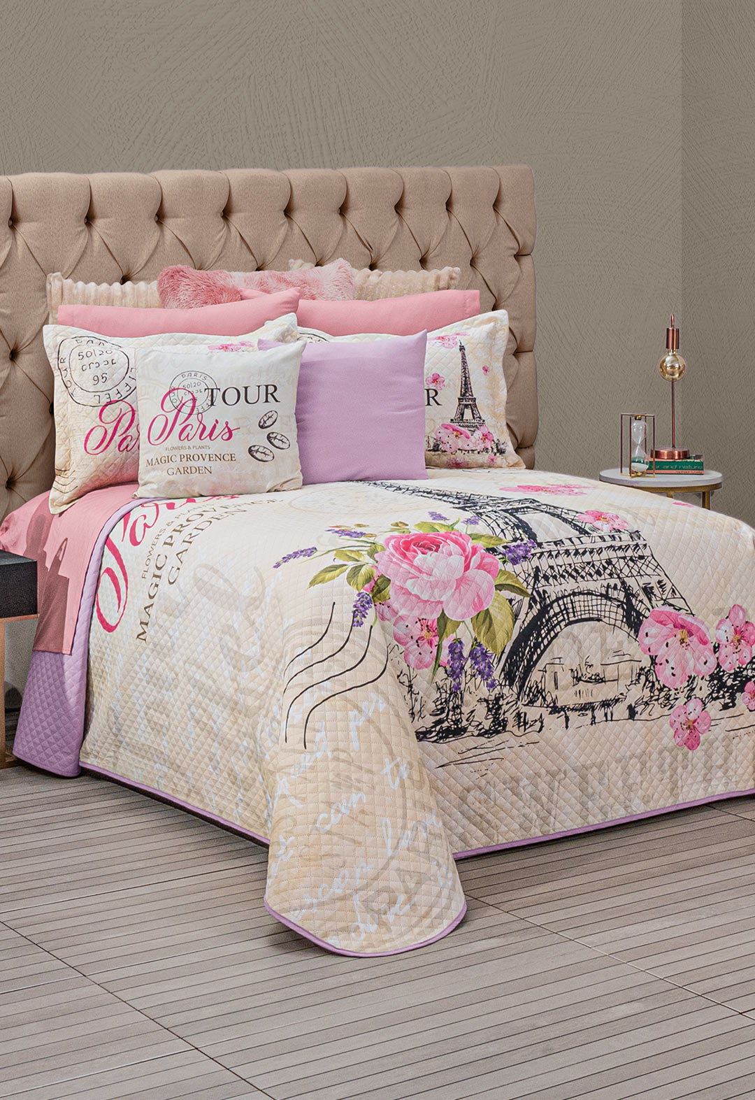 Paris Magic Bedspread Set & Sheet Set