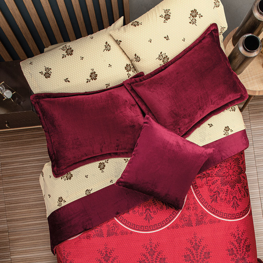 Coordinated Scarlet Coverlet