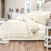 Juego de Edredon Blanco  Fidanza