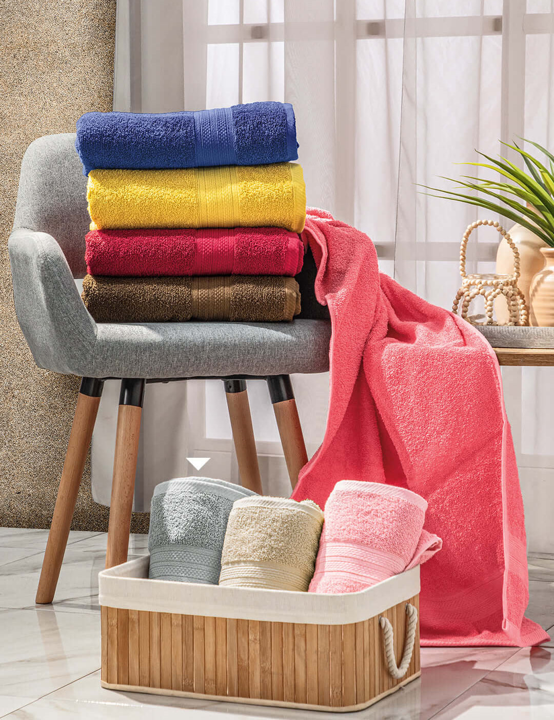 Juego de 2 Toallas Americana Gris